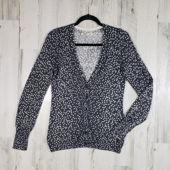 Old Navy Soft Polka Dot Button Down Cardigan Sweater Women's Size Small - Picture 1 of 10